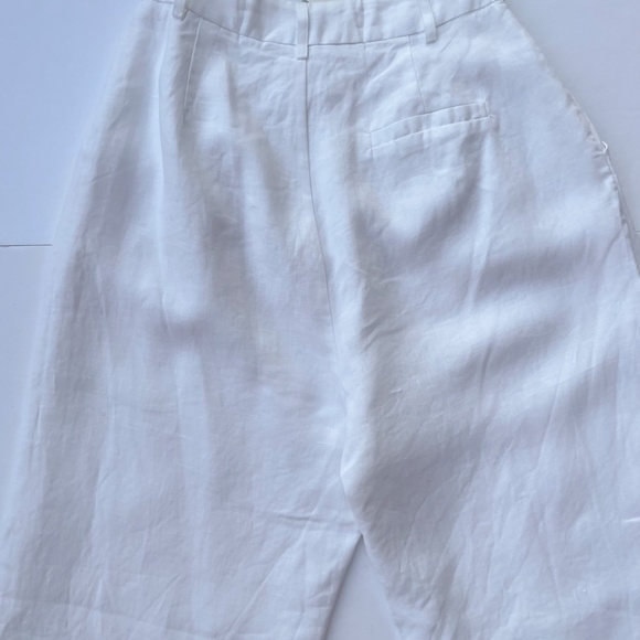 DISSH WHITE WIDE-LEG TROUSERS LINEN PANTS AU 6 / US 2 24 - Picture 8 of 11